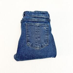 Rag & Bone Split Hem Cate Mid-Rise Flare Denim Jeans Size 27